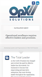 Mobile Screenshot of opxsolutionsllc.com